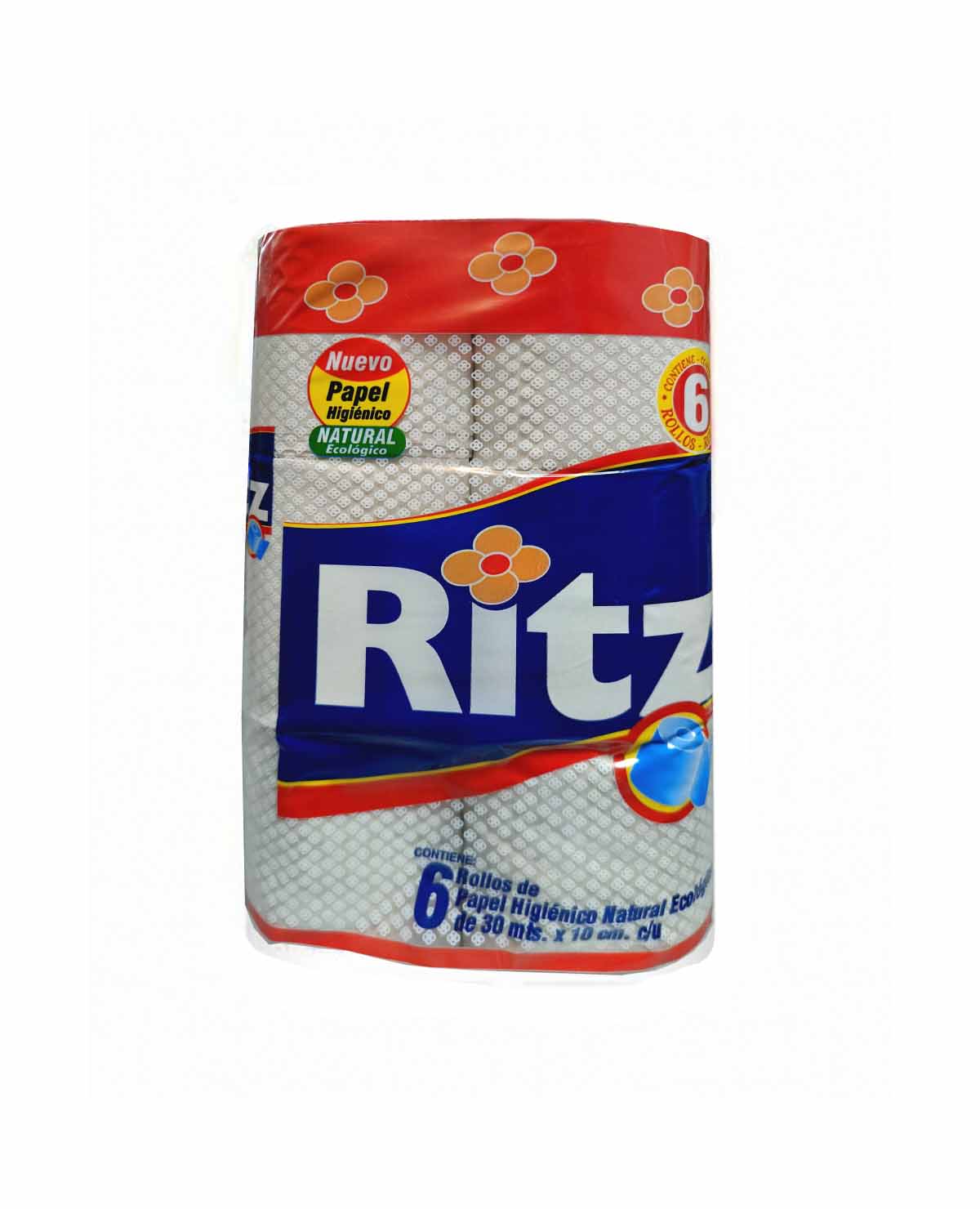 Papel Higienico Ritz Natural Gris 6 x 30 Mt